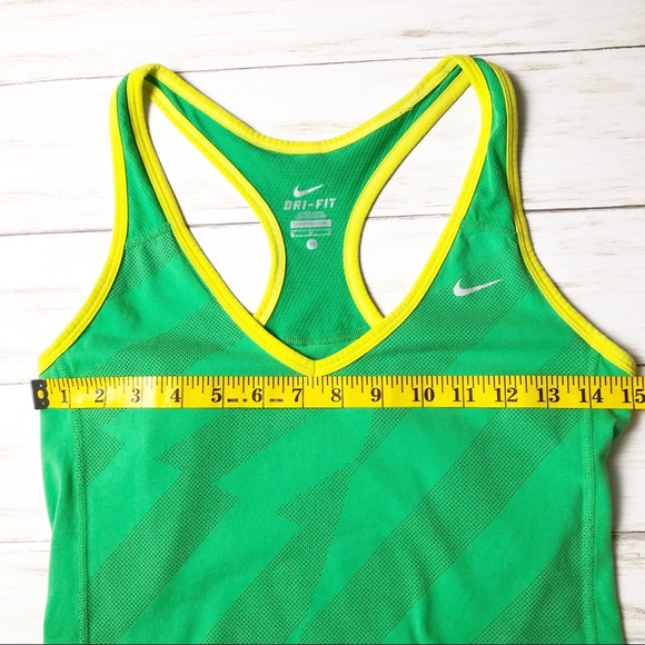Nike dri fit Green Sleeveless Top Medium - Picture 5 of 5